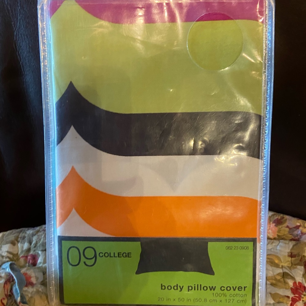 Body pillow cover-bright and colorful! NWT